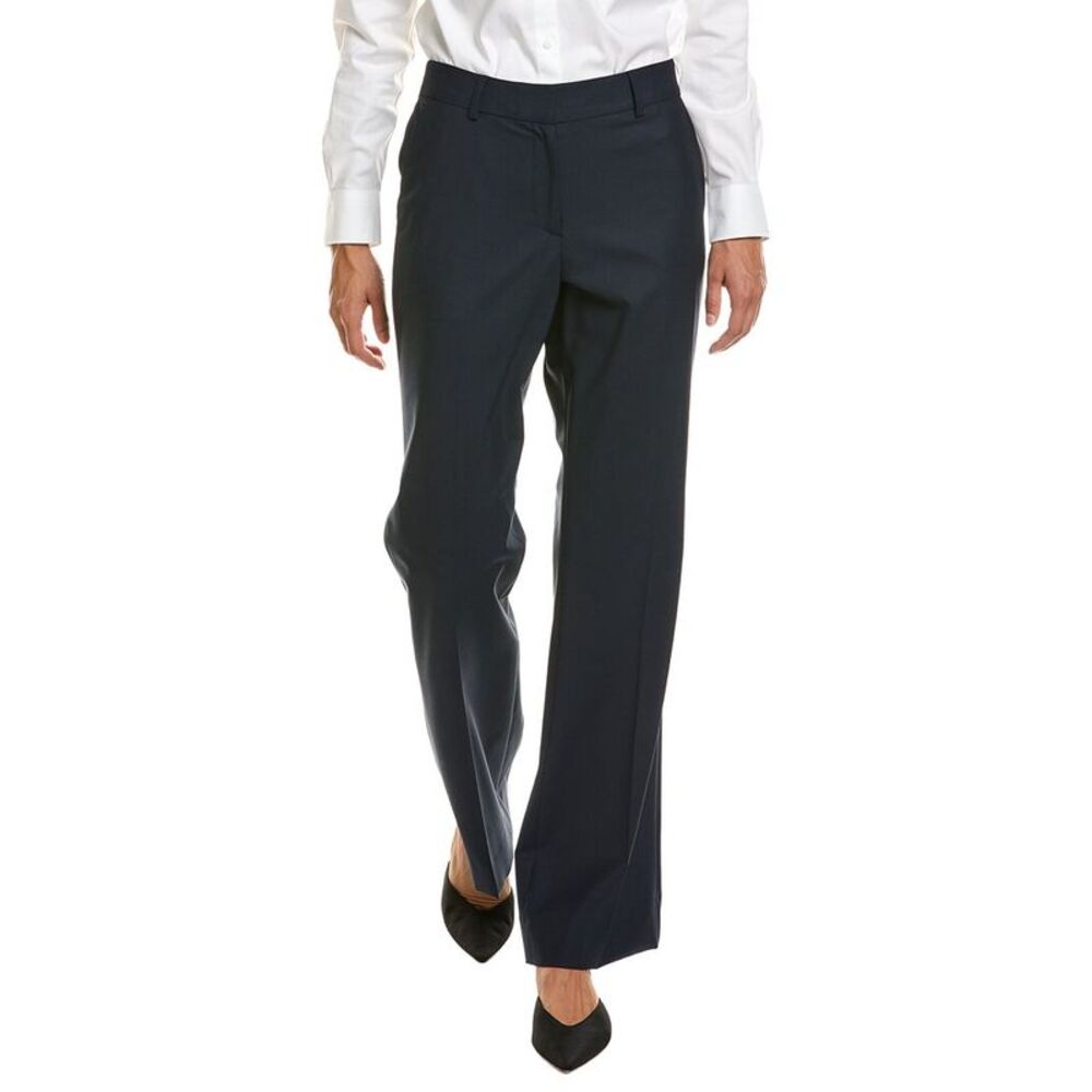 Brooks Brothers Womens  Explorer Wool-Blend Pant, Navy